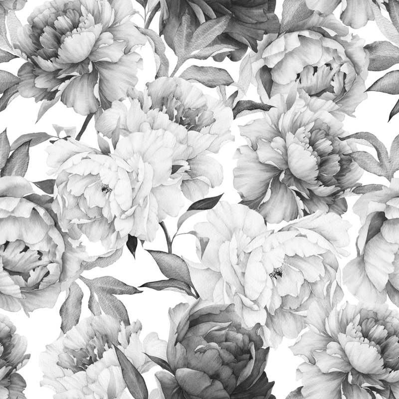 Garden In Grey floral and botanical wallpaper – LH Lifestyle